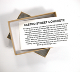 Castro Concrete Gay Pride Relic from Sidewalk of Harvey Milk Camera Shop (5684)