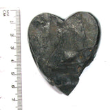 DVH 1.8oz American Shungite Bituminous Coal Heart Fossil Fuel Climate Grief Healing Crystal (5623)