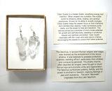 DVH Clear Quartz Crystal Penis Sterling Earrings Metaphysical Phallus Fascinus