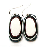 DVH Fordite Earrings Ford F150 Truck KC Assembly Sterling 35x17x3 (5360)