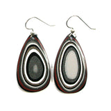 DVH Fordite Earrings Ford F150 Truck KC Assembly 35x20mm Sterling (5440)