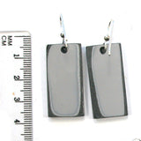 DVH Fordite Earrings Ford F150 Truck KC Assembly 34x16mm Sterling (5441)