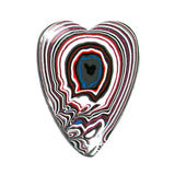 DVH JpWrnglr Fordite Cabochon Toledo Heart Cab 40x31x5 (4230)