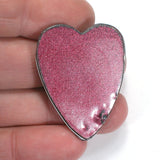 DVH JpWrnglr Fordite Cabochon Toledo Heart Cab 40x31x5 (4230)