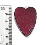 DVH JpWrnglr Fordite Cabochon Toledo Heart Cab 40x31x5 (4230)