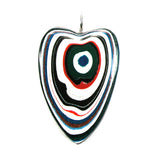DVH Freightliner Fordite Heart Pendant Portland, OR Western Star 45x31x9mm (5630)