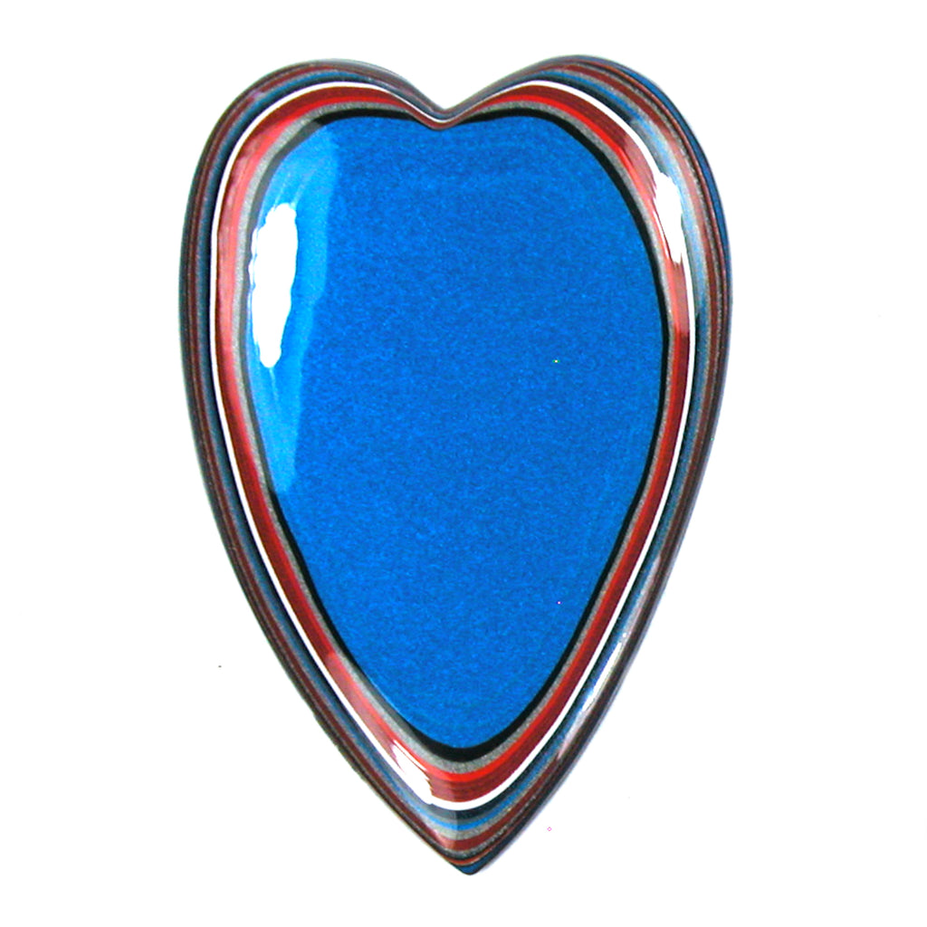 DVH BIG Ford F150 Truck Fordite Heart Cabochon Cab 81x55x5mm (5313)