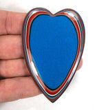 DVH BIG Ford F150 Truck Fordite Heart Cabochon Cab 81x55x5mm (5313)