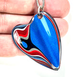 DVH Ford F150 Truck Fordite Pendant Necklace KC Assembly 45x34x5mm (5960)