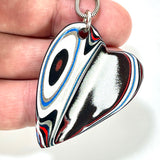 DVH Ford F150 Truck Fordite Pendant Necklace KC Assembly 45x34x5mm (5960)