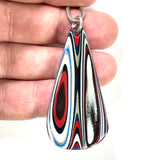 DVH Ford F150 Truck Fordite Pendant Necklace KC Assembly 54x27x4mm (5961)