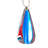 DVH Ford F150 Truck Fordite Pendant Necklace KC Assembly 54x27x4mm (5961)