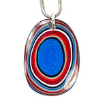 DVH Ford F150 Truck Fordite Pendant Necklace KC Assembly 33x24x4mm (5962)