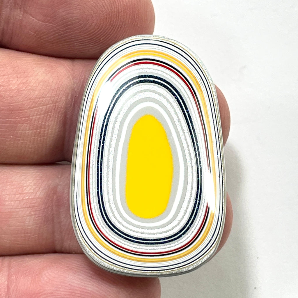 DVH Ford F150 Truck Fordite Cabochon KC Assembly 40x25x3mm (5969)