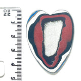 DVH Ford F150 Truck Fordite Heart Cabochon KC Assembly 45x35x3mm (5977)