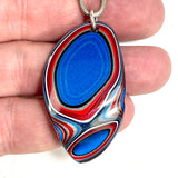 DVH Ford F150 Truck Fordite Pendant Necklace KC Assembly 46x26x4mm (6010)