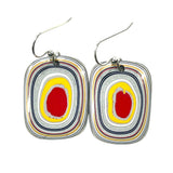 DVH Ford F150 Truck Fordite Earrings KC Assembly 30x24x3mm Sterling Silver (6022)