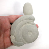 DVH Goddess in Wheelchair Fairy Stone Concretion Rock Quebec 79x41x11mm (5552)