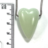 DVH Blue Kryptonite Glow in the Dark Heart Bead Strontium Aluminate 30x20x15mm (5897)