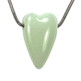 DVH Blue Kryptonite Glow in the Dark Heart Bead Strontium Aluminate 30x20x15mm (5897)