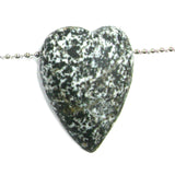 DVH Wolf Creek Radical Faerie Healed Heart of Stone Bead Pendant 44x32x15 (5321)