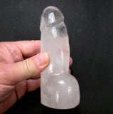 DVH +5" Quartz Phallus Natural Crystal Penis Fascinus Sculpture 1pd 2oz (5828)