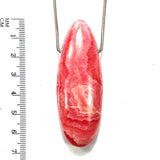 DVH Rhodochrosite BIG Bead Exclamation Point Pattern OOAK Private Collection 65x24x16mm (5914)