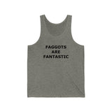 F@GG*TS ARE FANTASTIC Classic Queen Fabulous Queer Unisex Jersey Tank