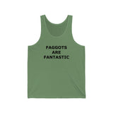F@GG*TS ARE FANTASTIC Classic Queen Fabulous Queer Unisex Jersey Tank