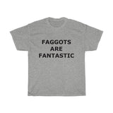 F@GG*T$ ARE FANTASTIC Classic Queen Fabulous QUEER Unisex Heavy Cotton Tee
