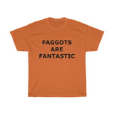 F@GG*T$ ARE FANTASTIC Classic Queen Fabulous QUEER Unisex Heavy Cotton Tee