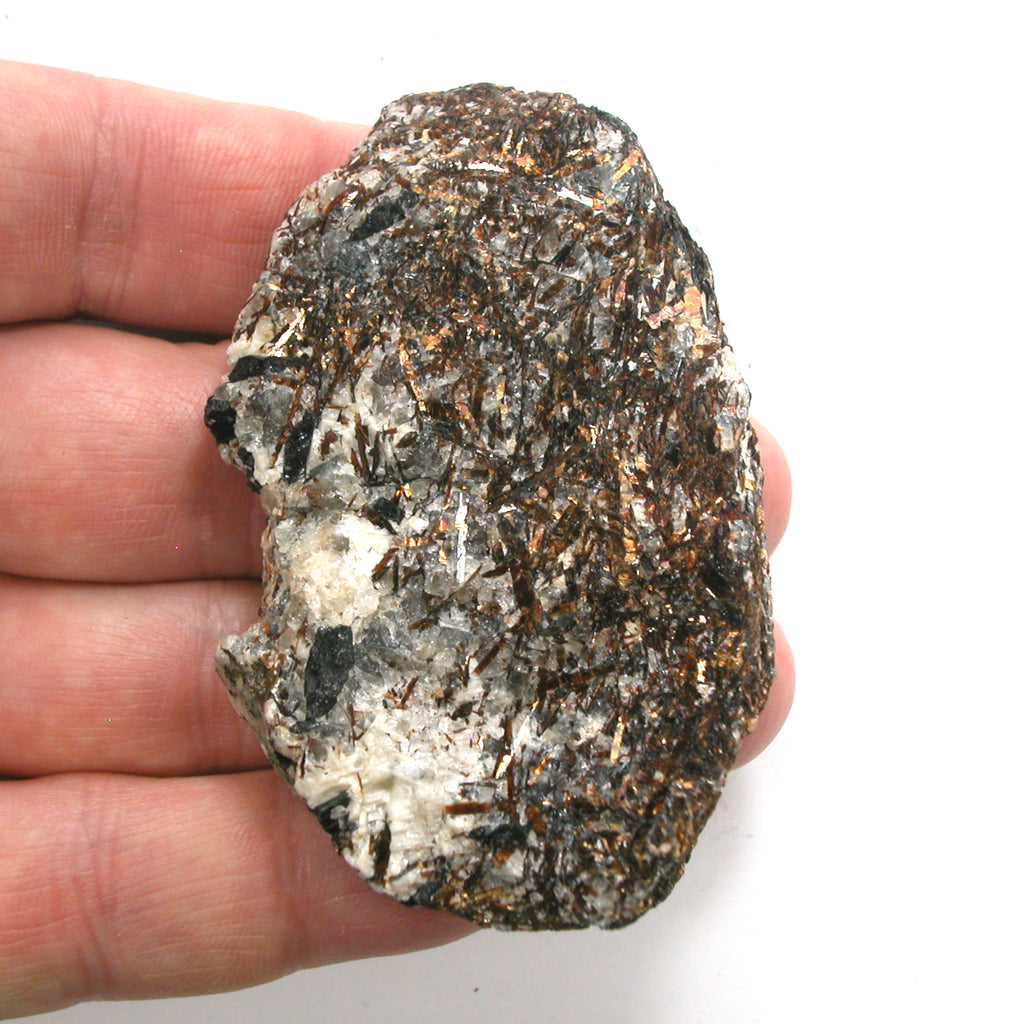 DVH 103g Astrophyllite Specimen Druzy Fireworks Stone for Wirewrap 74x40x22mm (5199)