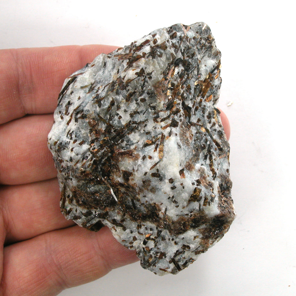 DVH 121g Astrophyllite Specimen Druzy Fireworks Stone for Wirewrap 76x53x25mm (5200)