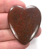 DVH Dinosaur Bone Heart Cabochon Fossil Dino Cab 49x42x5 (4991)