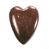 DVH Dinosaur Bone Heart Cabochon Fossil Dino Cab 37x28x5 (4994)