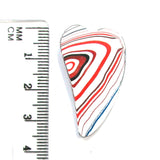 DVH Kenworth Truck Fordite Cabochon Heart Cab 36x20x5 (4373)
