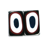 DVH Ford F150 Truck Fordite Matched Pair Cabochons Kansas City 21x13x4 (5097)