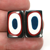 DVH Ford F150 Truck Fordite Matched Pair Cabochons Kansas City 21x13x4 (5097)