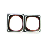 DVH Ford F150 Truck Fordite Matched Pair Cabochons Kansas City 15x15x3 (5102)