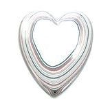 DVH Ford Focus Fordite Heart Cabochon Michigan 50x43x5 (4210)