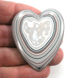 DVH Ford Focus Fordite Heart Cabochon Michigan 50x43x5 (4210)