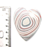DVH Ford Focus Fordite Heart Cabochon Michigan 50x43x5 (4210)