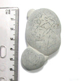 DVH Fairy Stone Concretion Bead Pendant Goddess Rock Quebec  62x35x12 (4303)