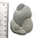 DVH Fairy Stone Concretion Bead Pendant Goddess Rock Quebec 65x45x19 (4305)