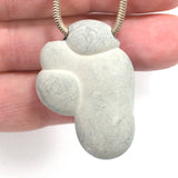 DVH Phallic Fairy Stone Concretion Bead Pendant Quebec 40x27x10 (4342)