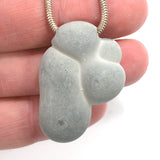 DVH Phallic Fairy Stone Concretion Bead Pendant Quebec 40x27x10 (4342)