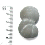 DVH Fairy Stone Concretion Bead Pendant Goddess Rock Quebec 40x24x11 (4502)