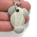 DVH Phallic Fairy Stone Concretion Piercing Pendant Quebec 40x28x10 (4554)