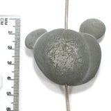 DVH Fairy Stone Concretion Bead Center Drilled Quebec 45x52x14 (4557)