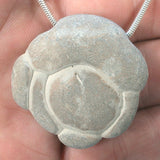 DVH Fairy Stone Concretion Bead Pendant Goddess Rock Quebec 36X36X10 (4671)